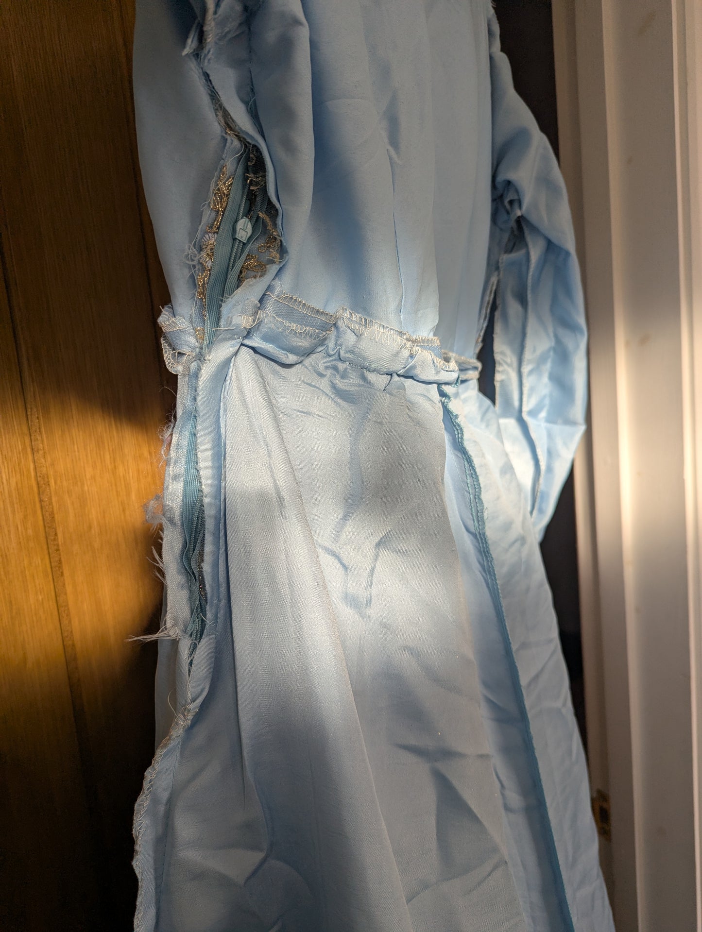 Light Blue Asian Wedding / Walima Dress - With Glitter