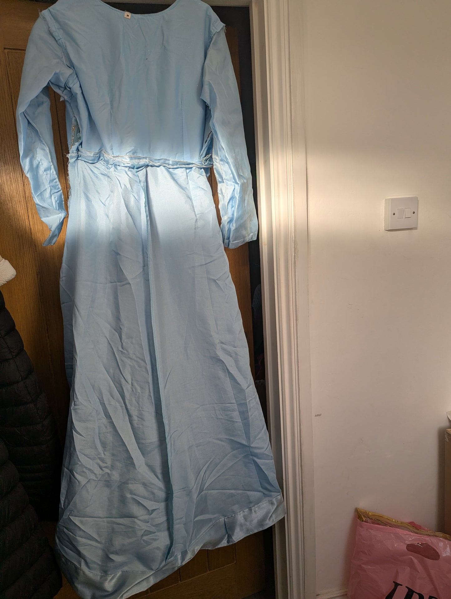Light Blue Asian Wedding / Walima Dress - With Glitter