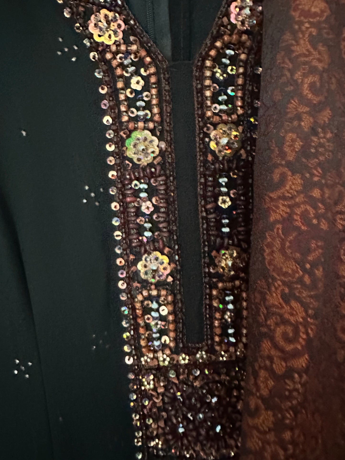 Preloved Black and brown suit