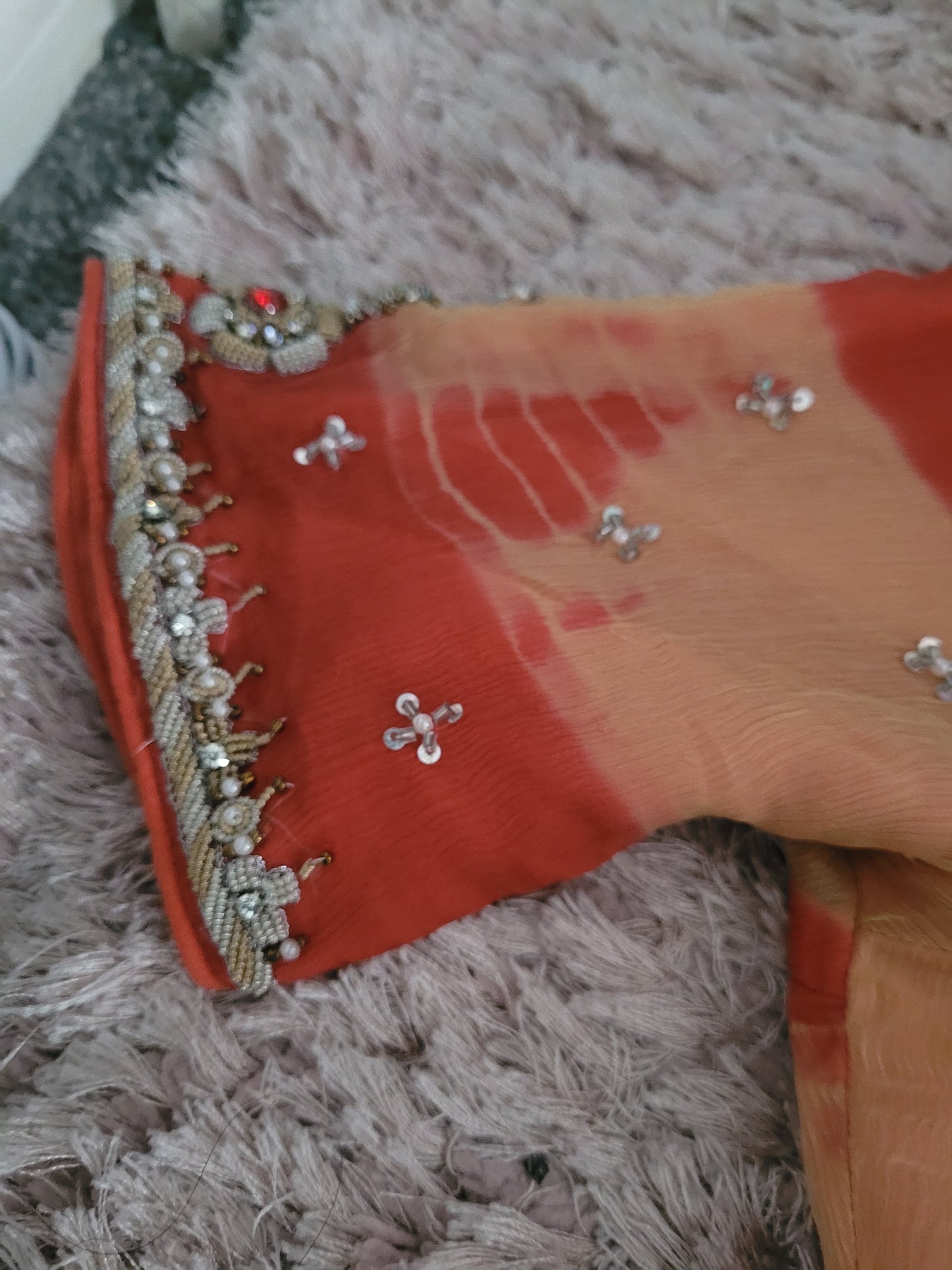 Beautiful heavy embroidered shalwar kameez suit size xs