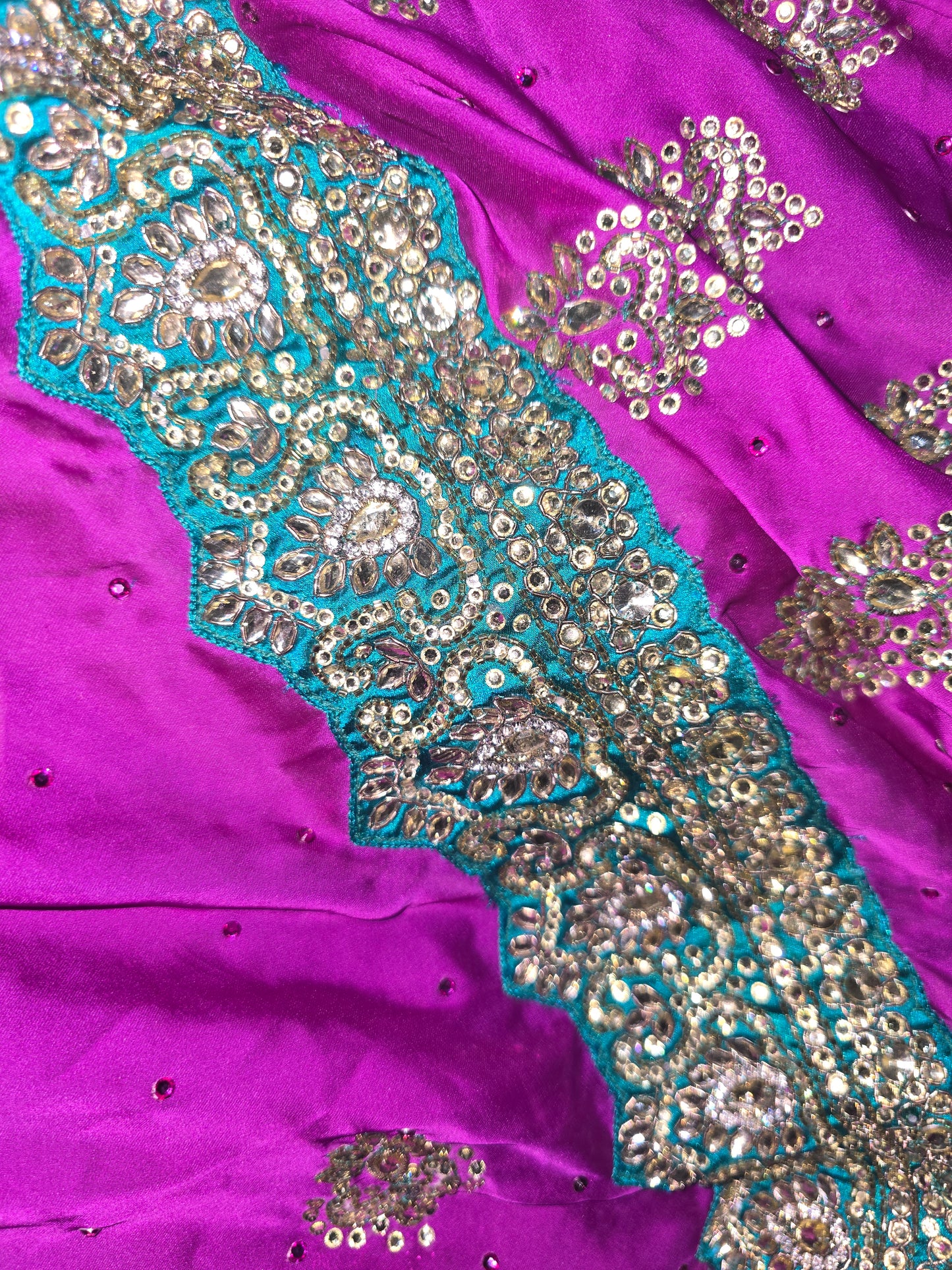 Elegant Purple Embroidered Saree