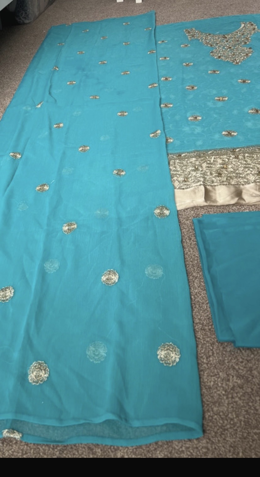 Material for kameez or long dress