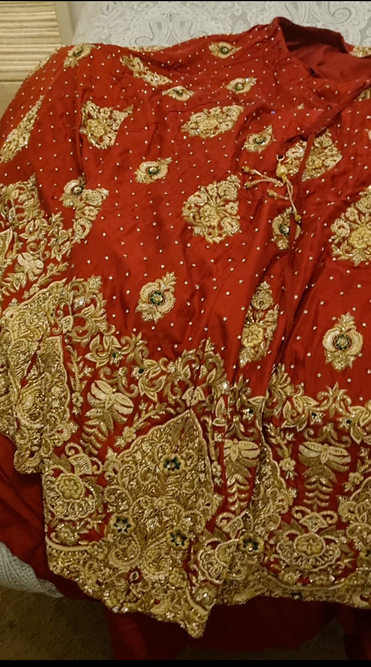 Peplum style lengha