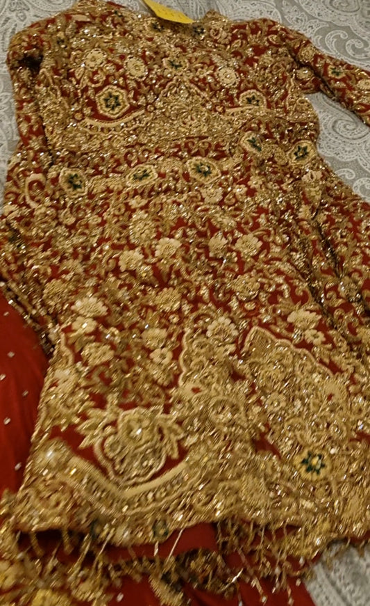 Peplum style lengha
