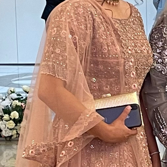 Preloved Indian Pink long Maxi dress