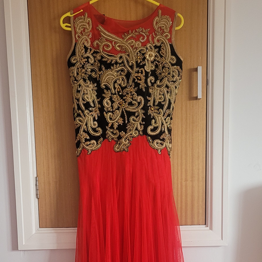 Heavy red and black dress. BRAND NEW