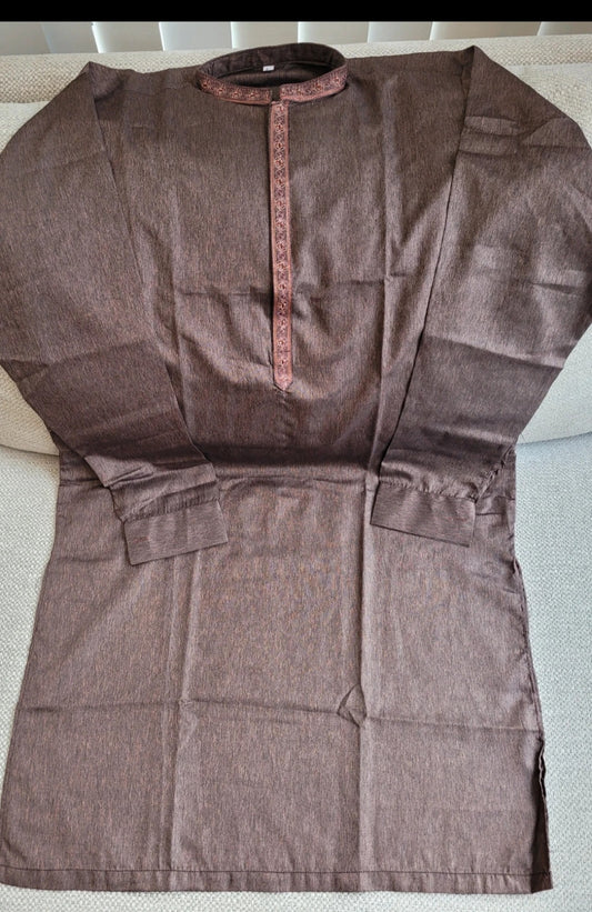 Men's Asian pakistani Indian Embroidered Kurta size L