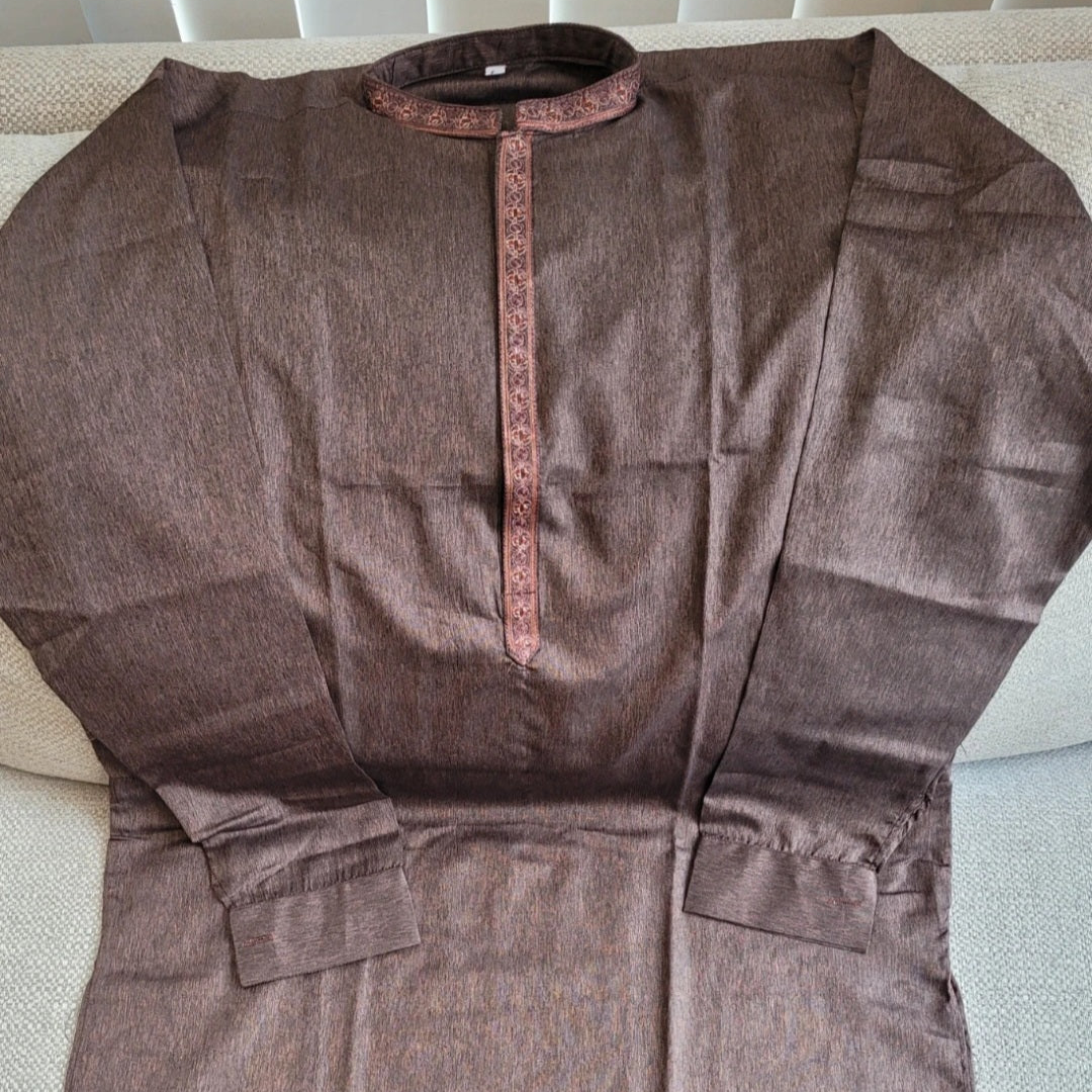 Men's Asian pakistani Indian Embroidered Kurta size L