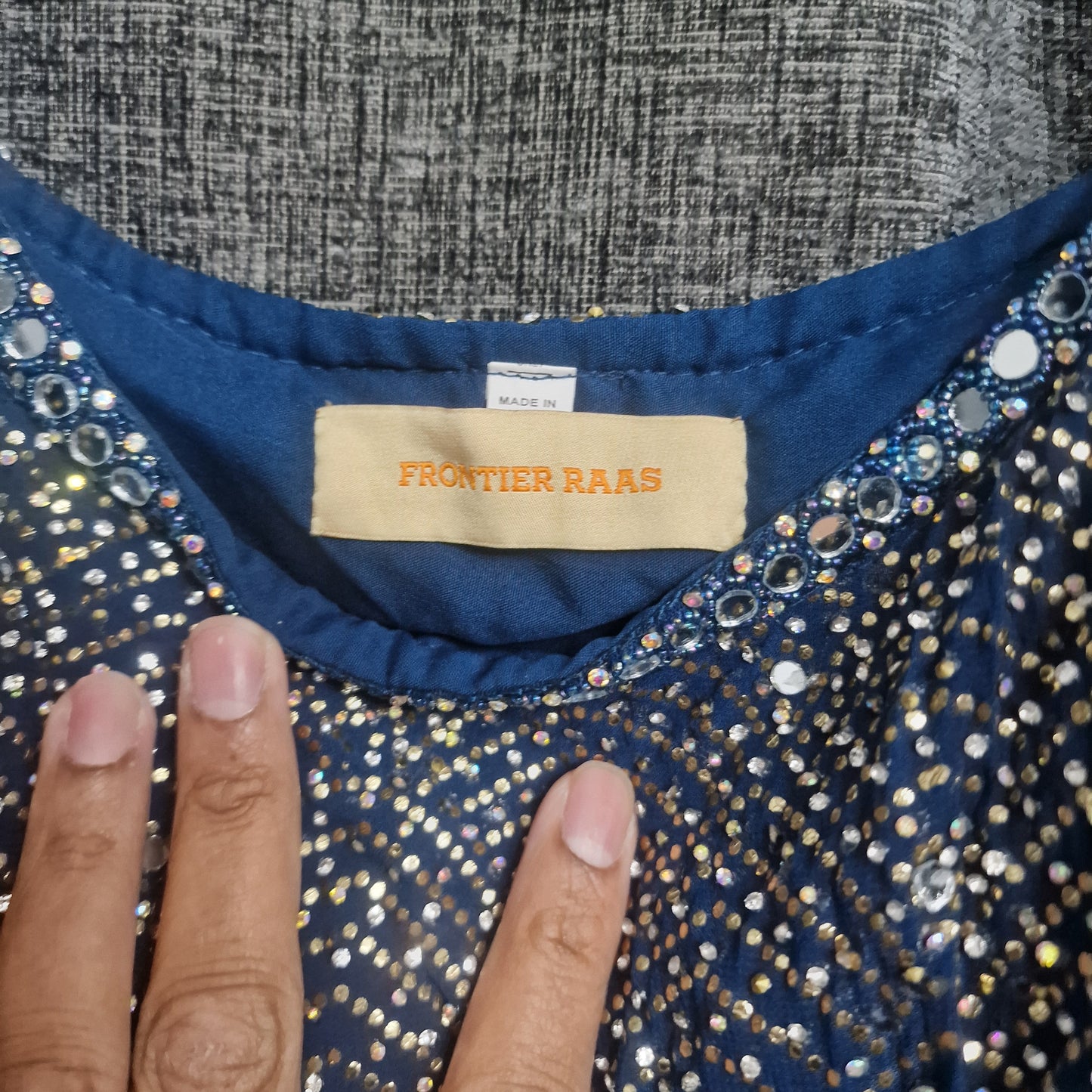 Ladies Sharara blue size 40 from frontier
