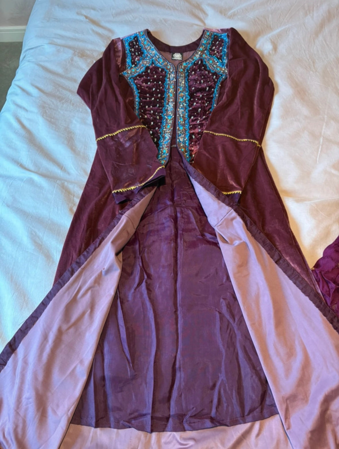 Velvet party outfit (3 piece)