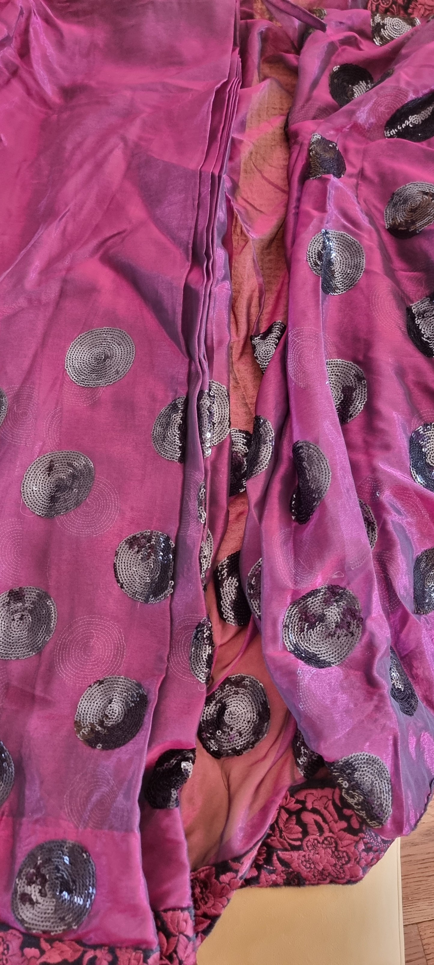 Black and Pink Saree