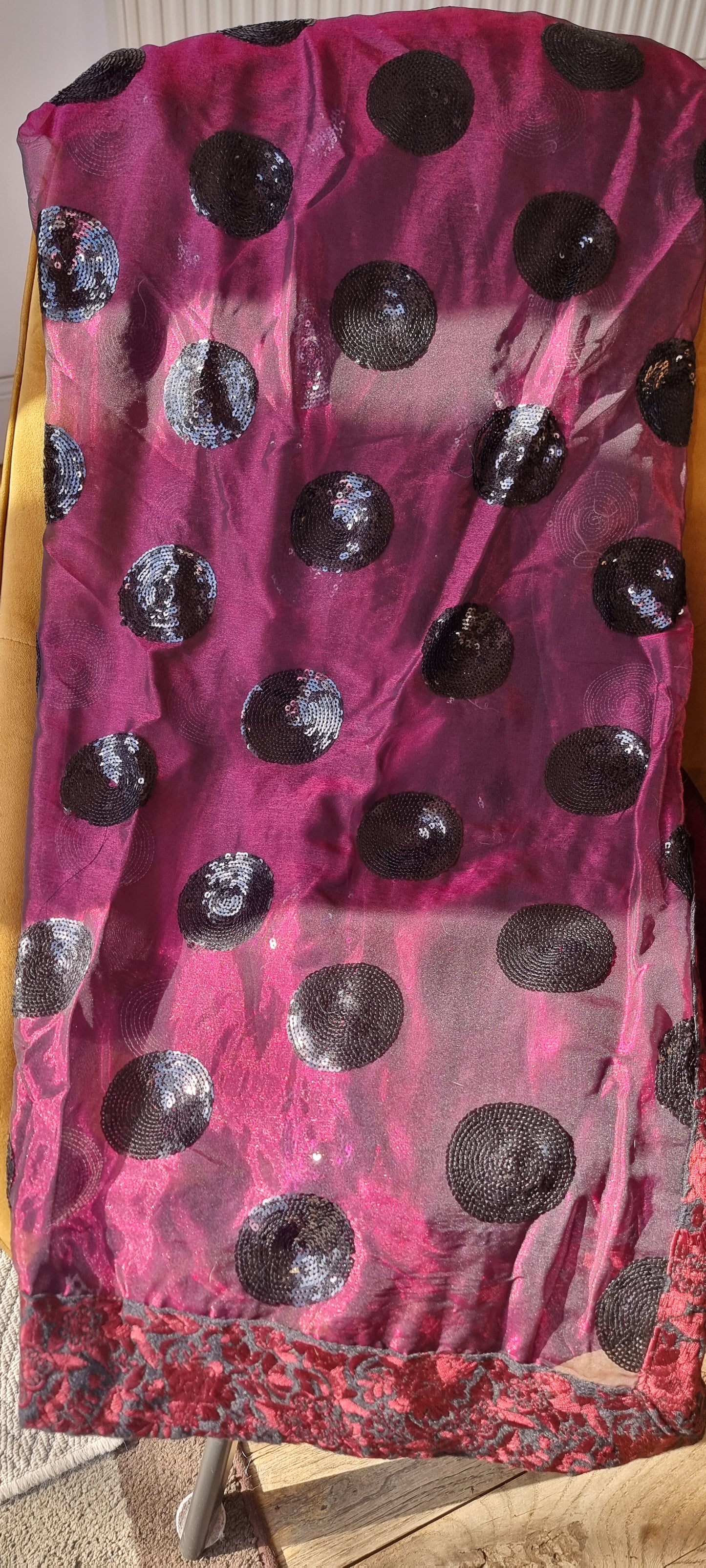 Black and Pink Saree