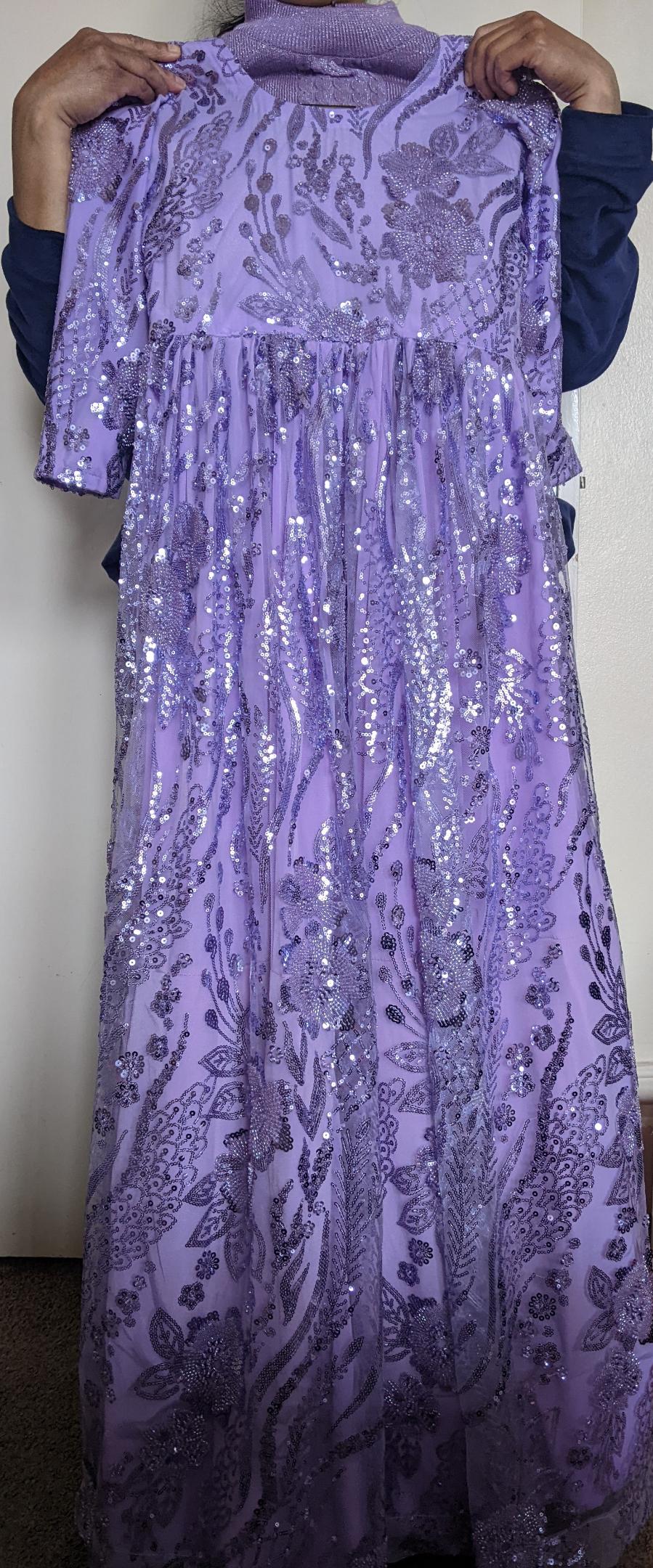 Brand new girls purple embellished/gown