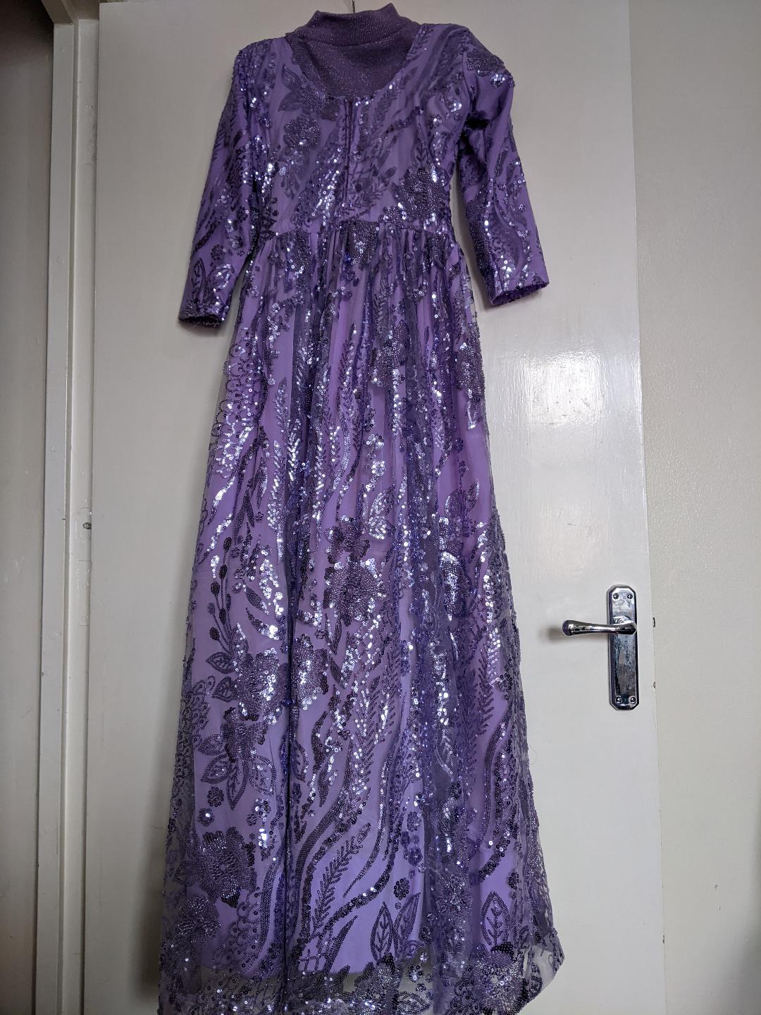 Brand new girls purple embellished/gown