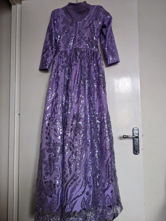 Brand new girls purple embellished/gown