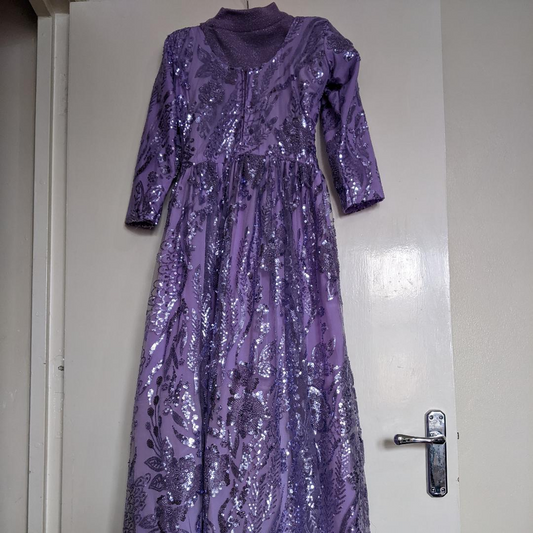 Brand new girls purple embellished/gown
