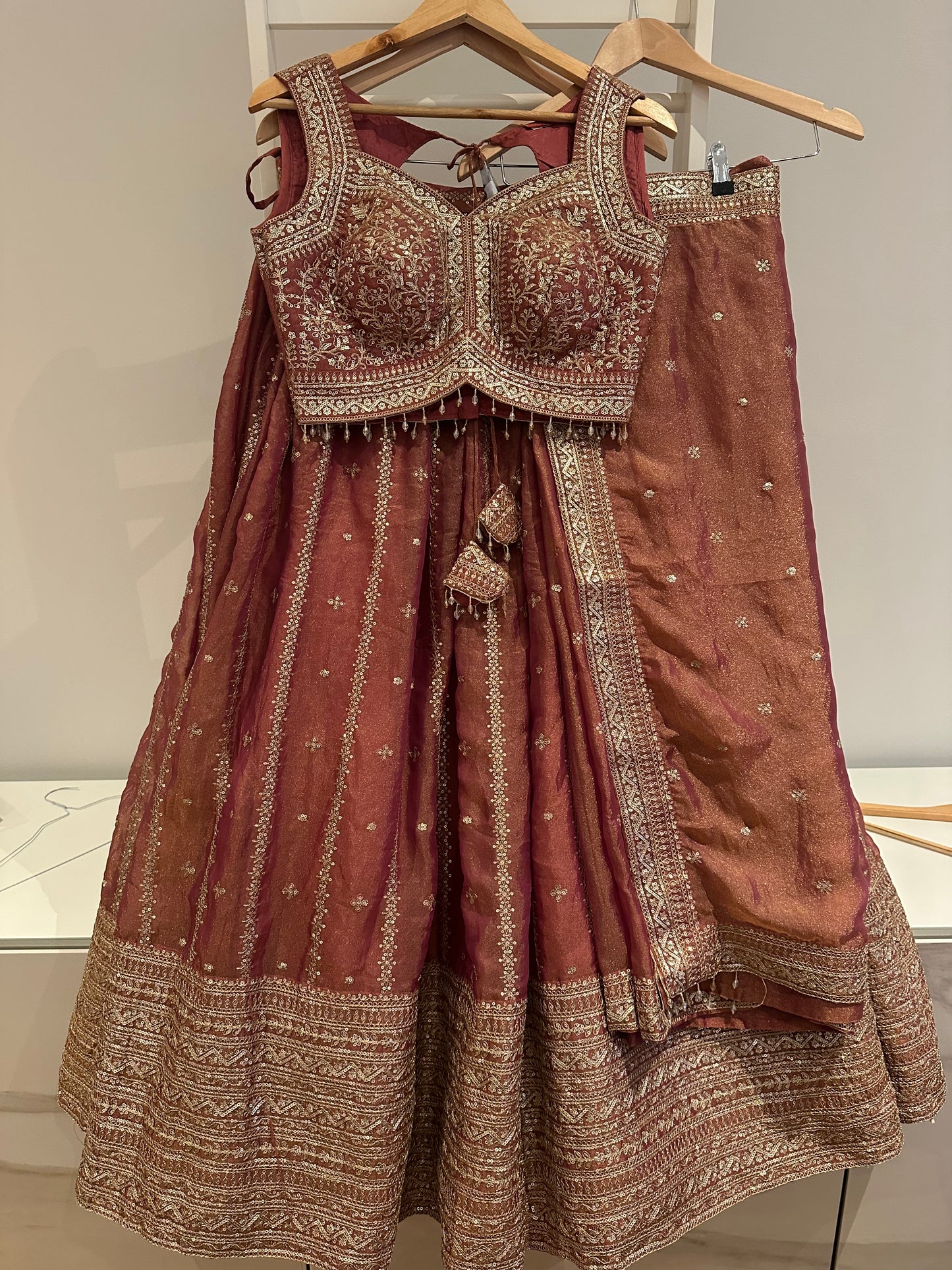 Brand new unworn dusky pink lehenga