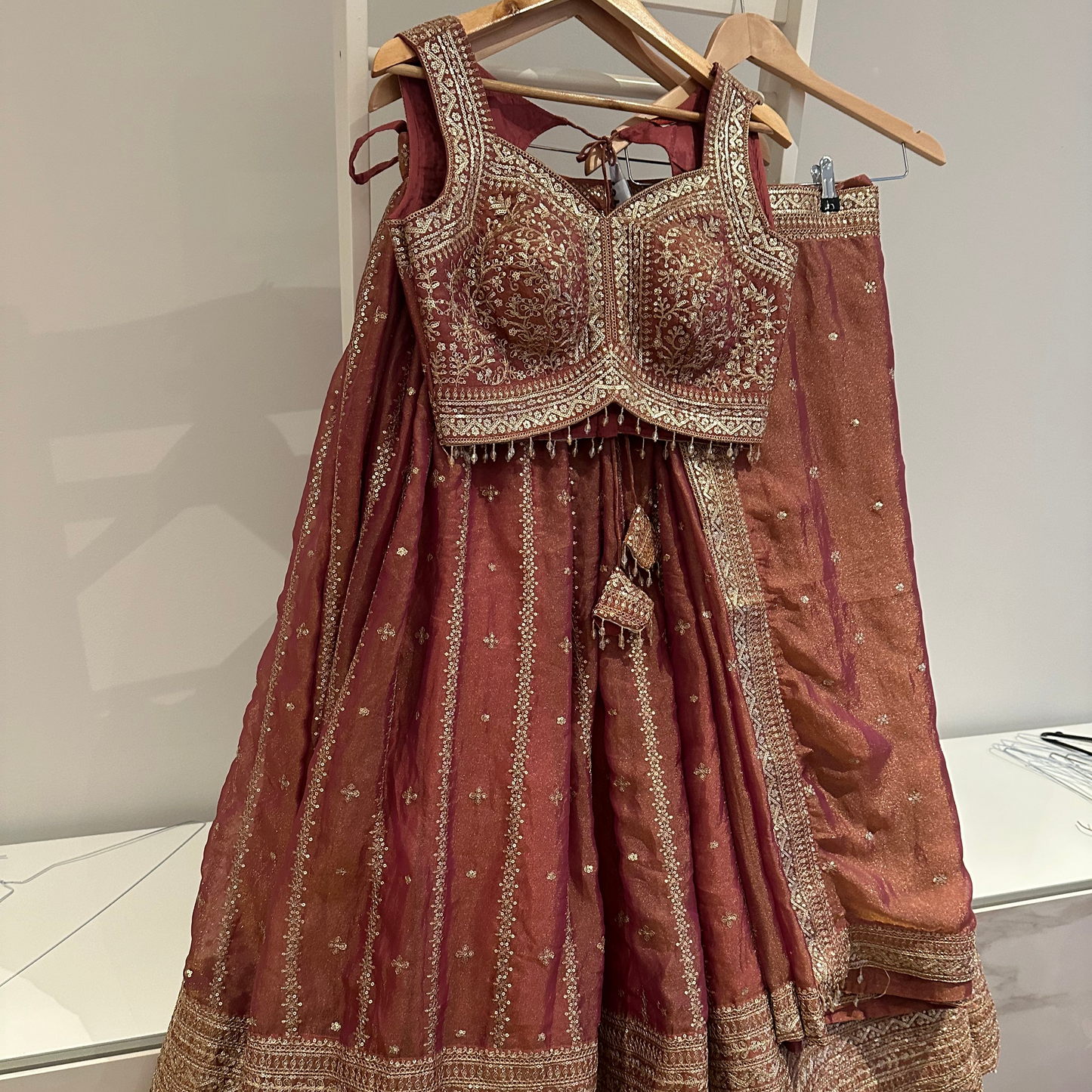 Brand new unworn dusky pink lehenga