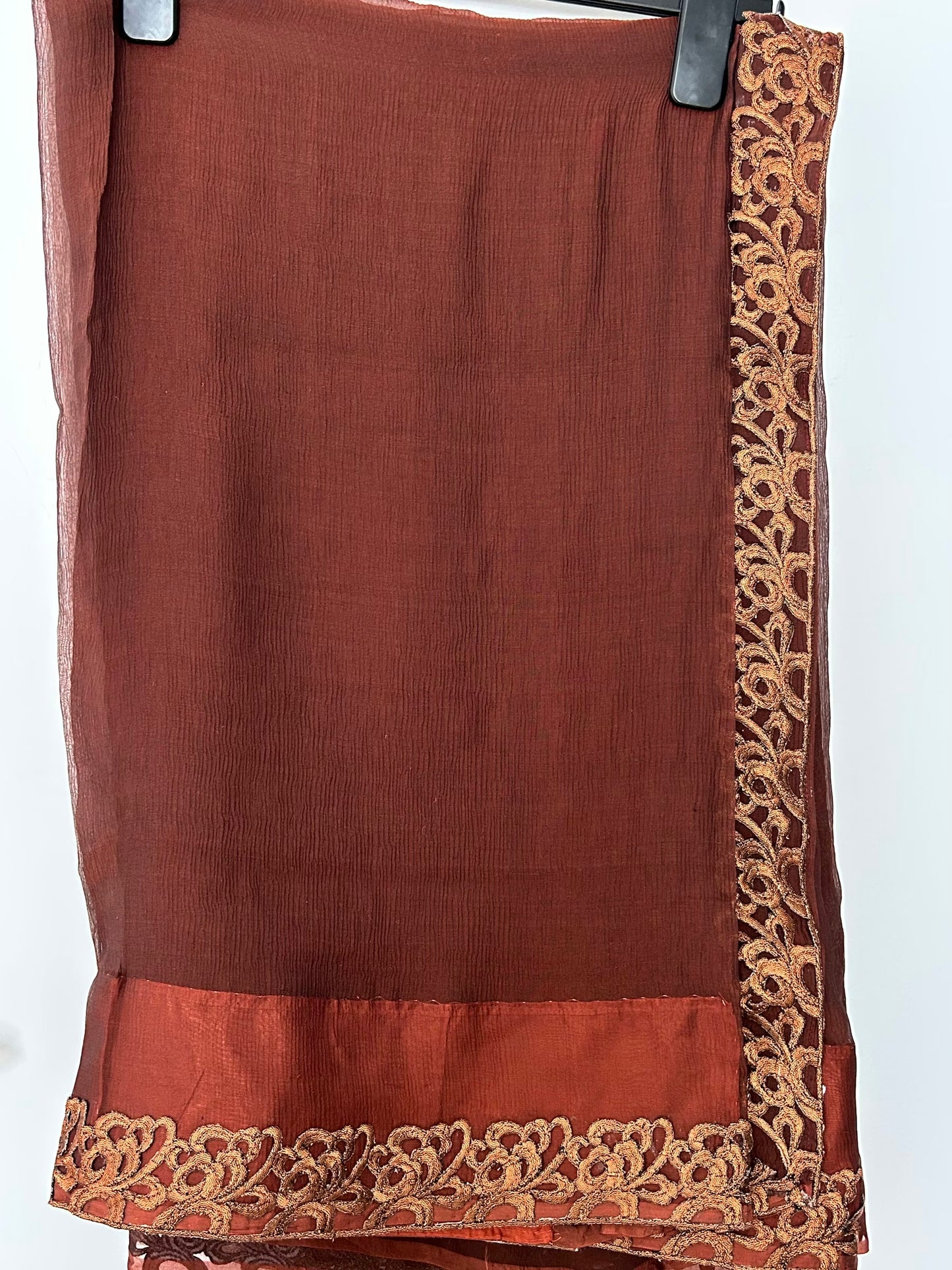 Saree with sequin Halterneck top