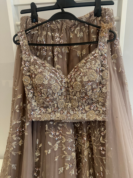 Brown Lehenga