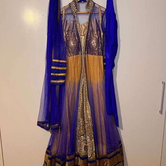 Blue and Gold frock