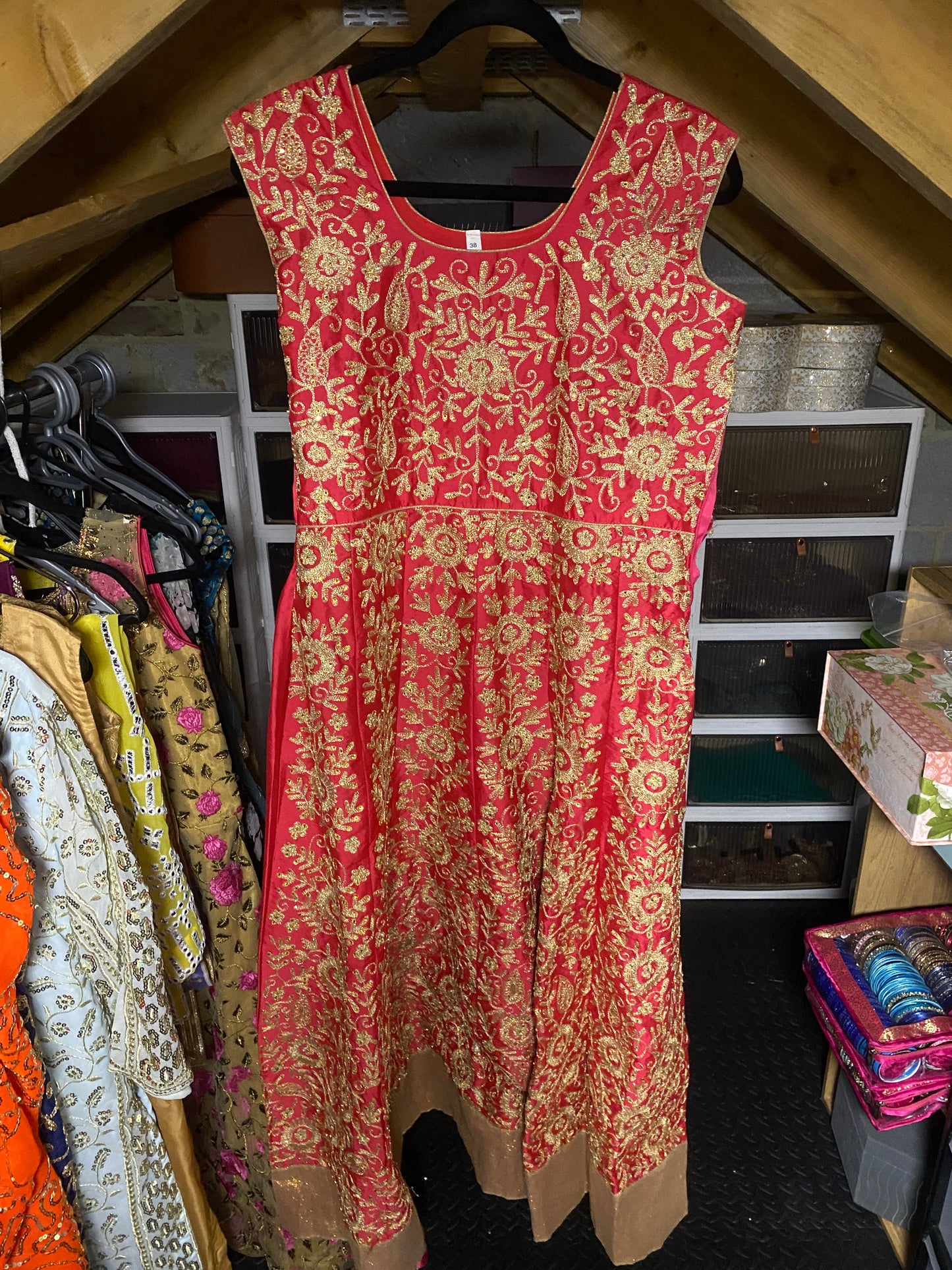 Cercise & Gold Dress