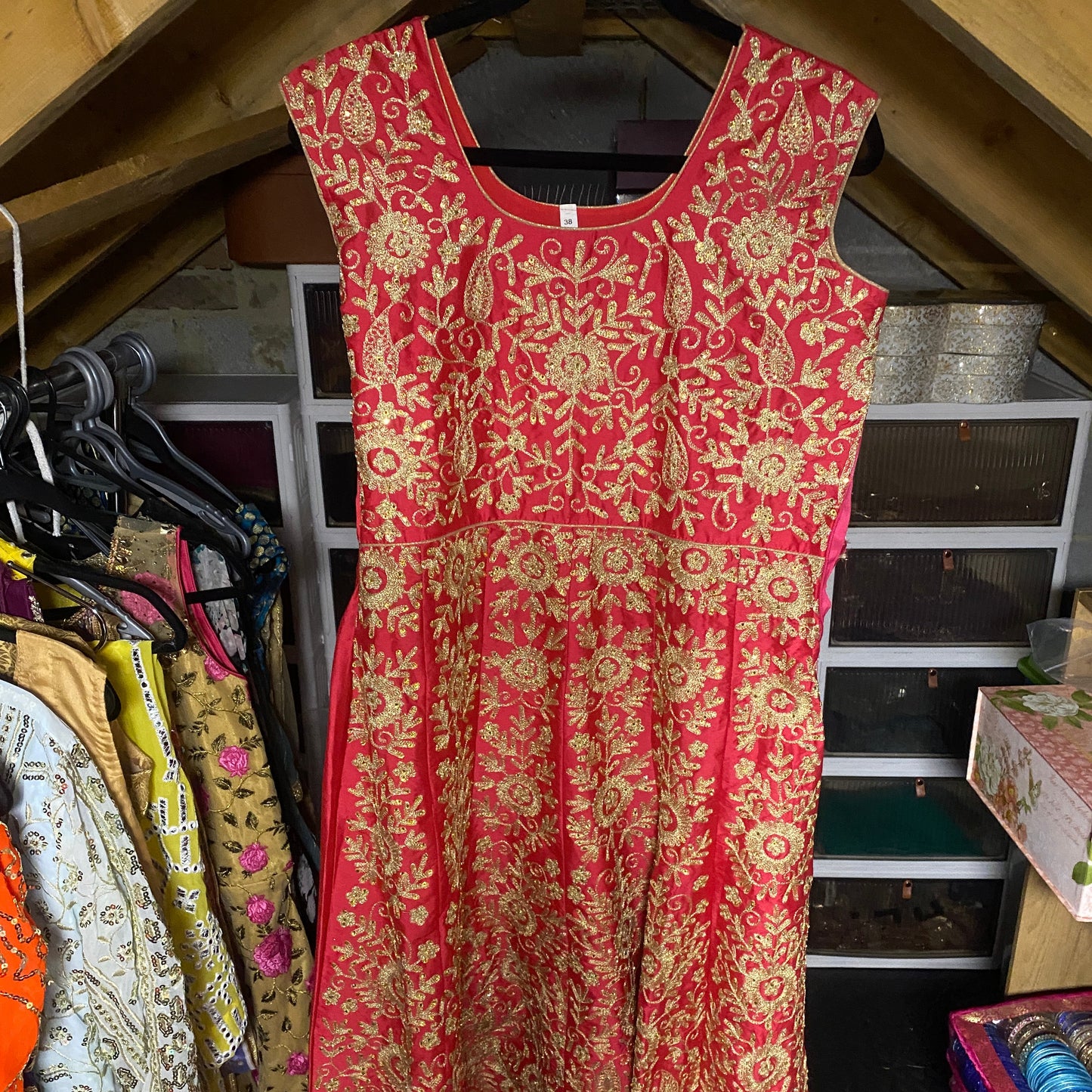 Cercise & Gold Dress