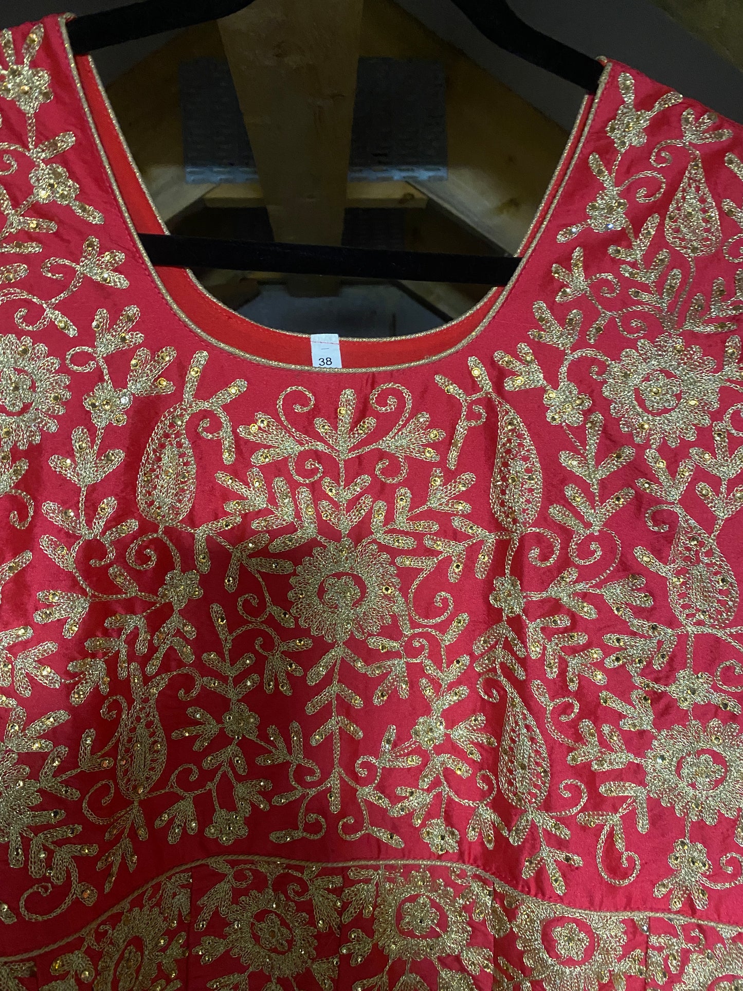 Cercise & Gold Dress