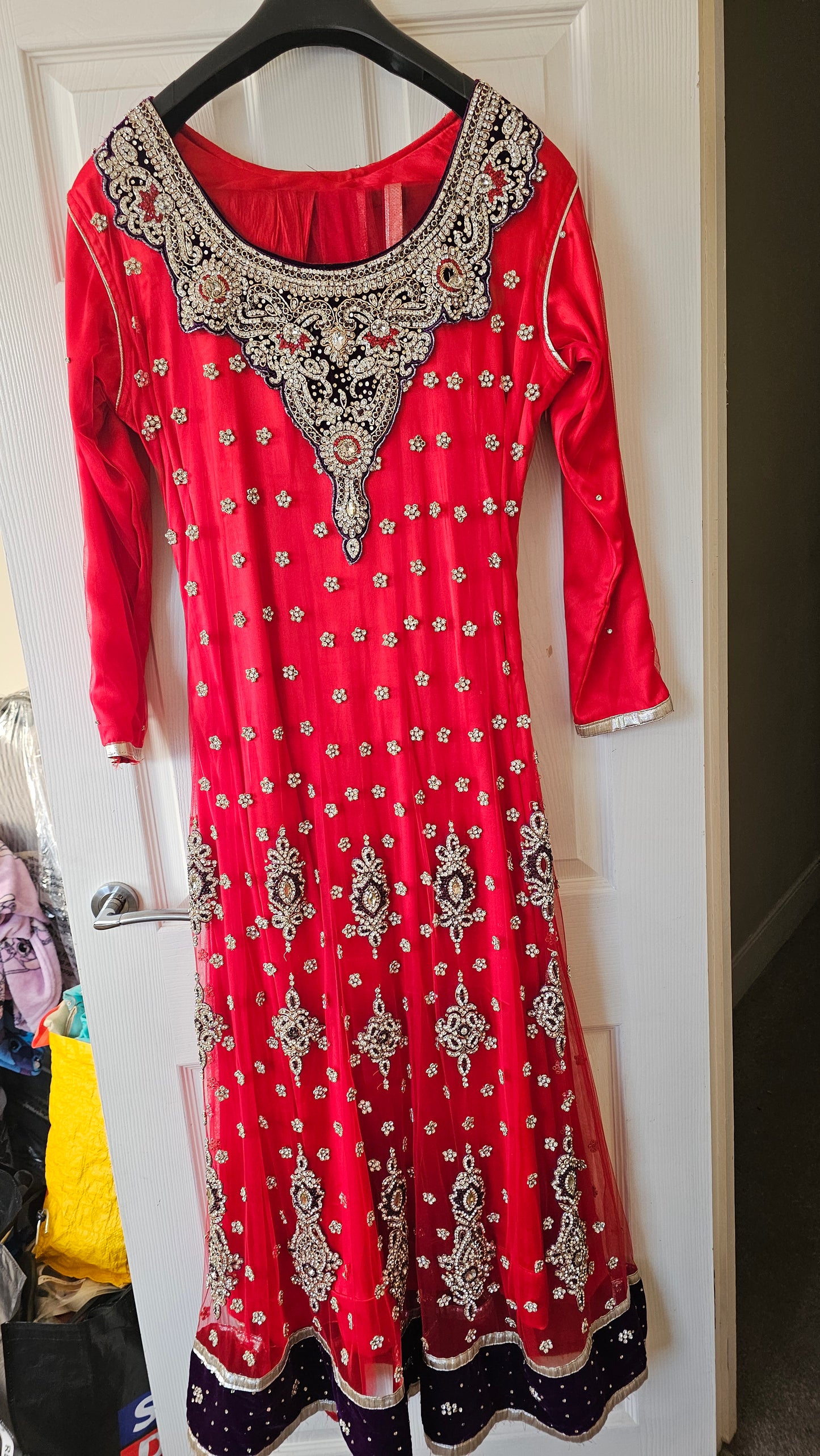 Red asian dress