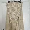 Halterneck top & skirt (tailor made) in brocade & silk