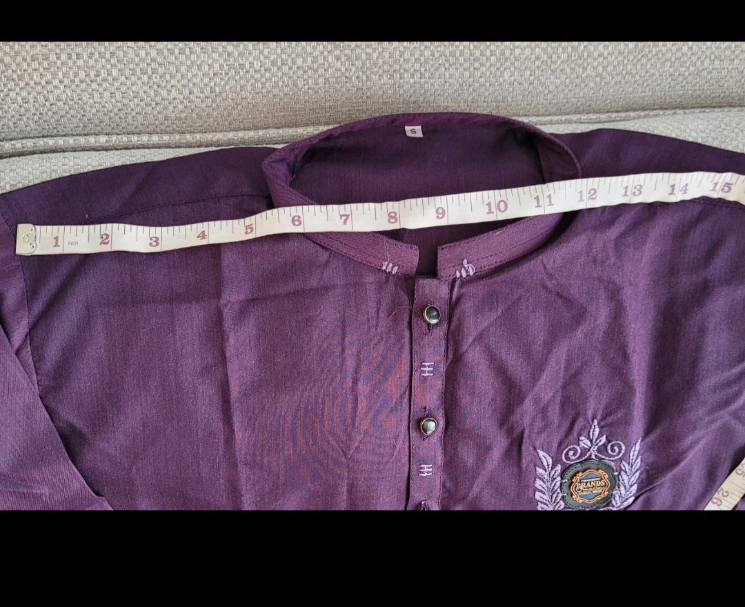 Asian pakistani Indian men's kurta size Size