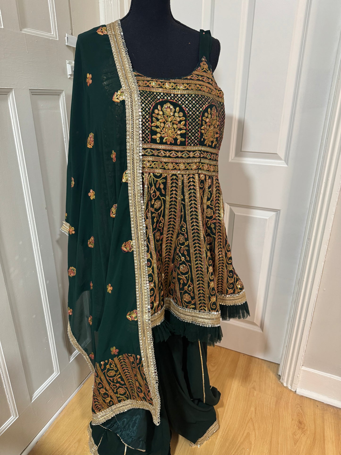 Preloved green Sharara - Size M