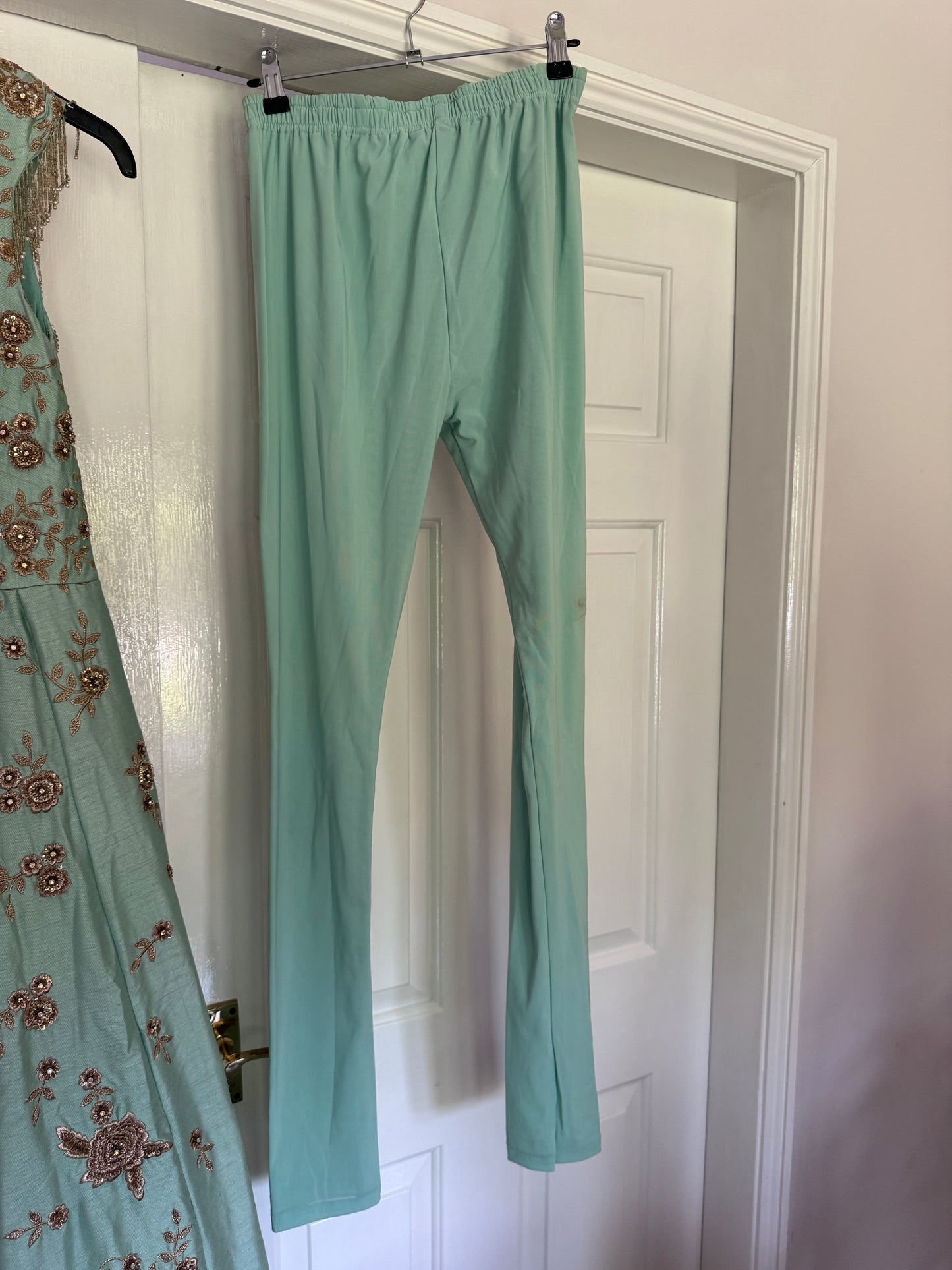 Gold embroidery dress