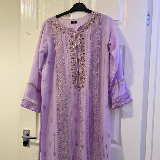 Preloved Lilac Indian suit 3 pieces