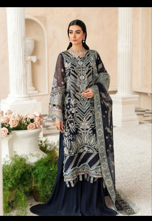 New Elaf navy blue wedding party outfit