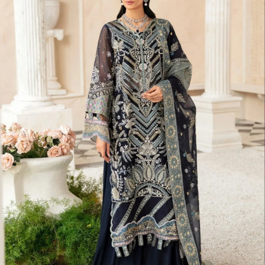 New Elaf navy blue wedding party outfit