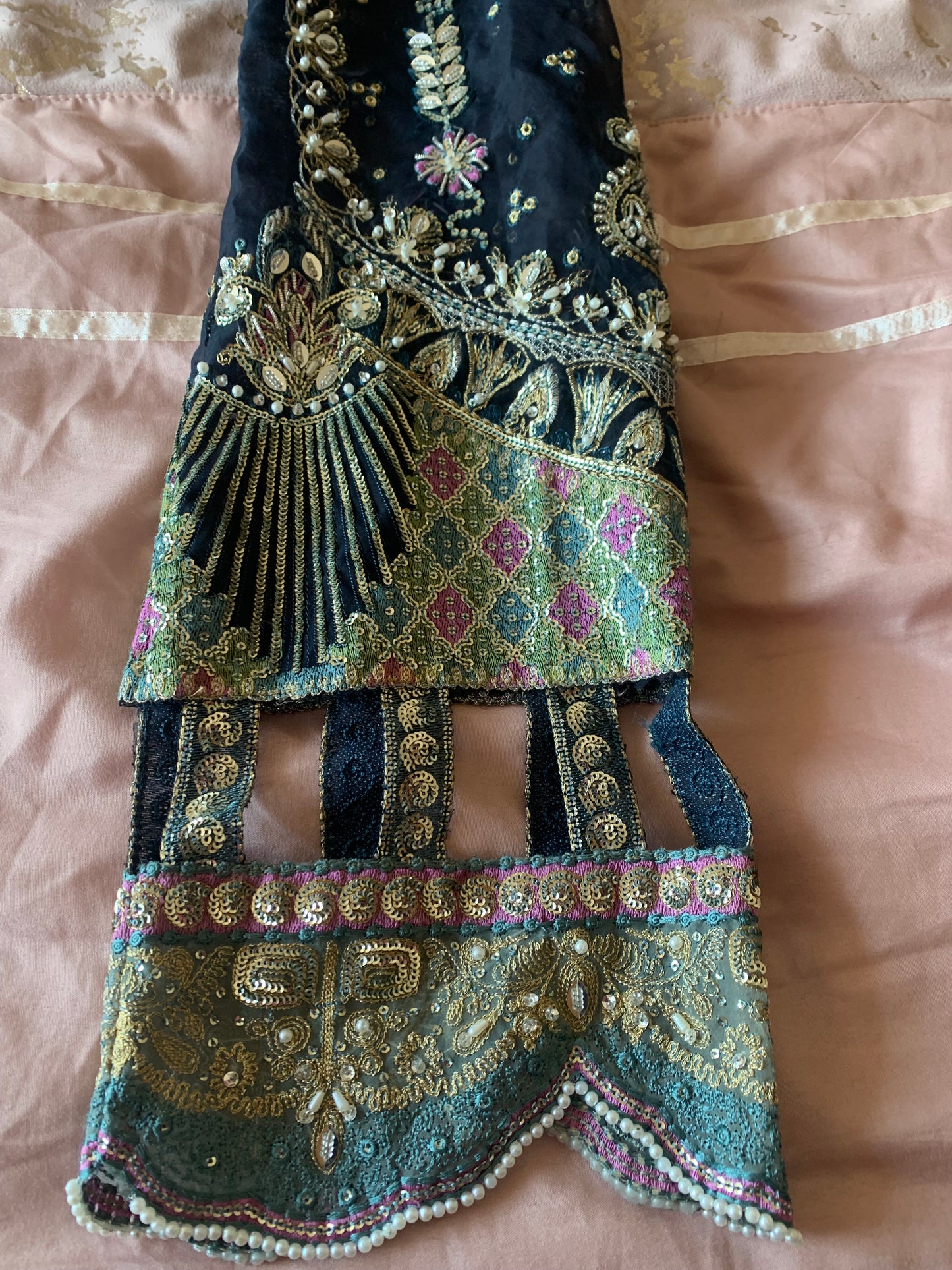 New Elaf navy blue wedding party outfit