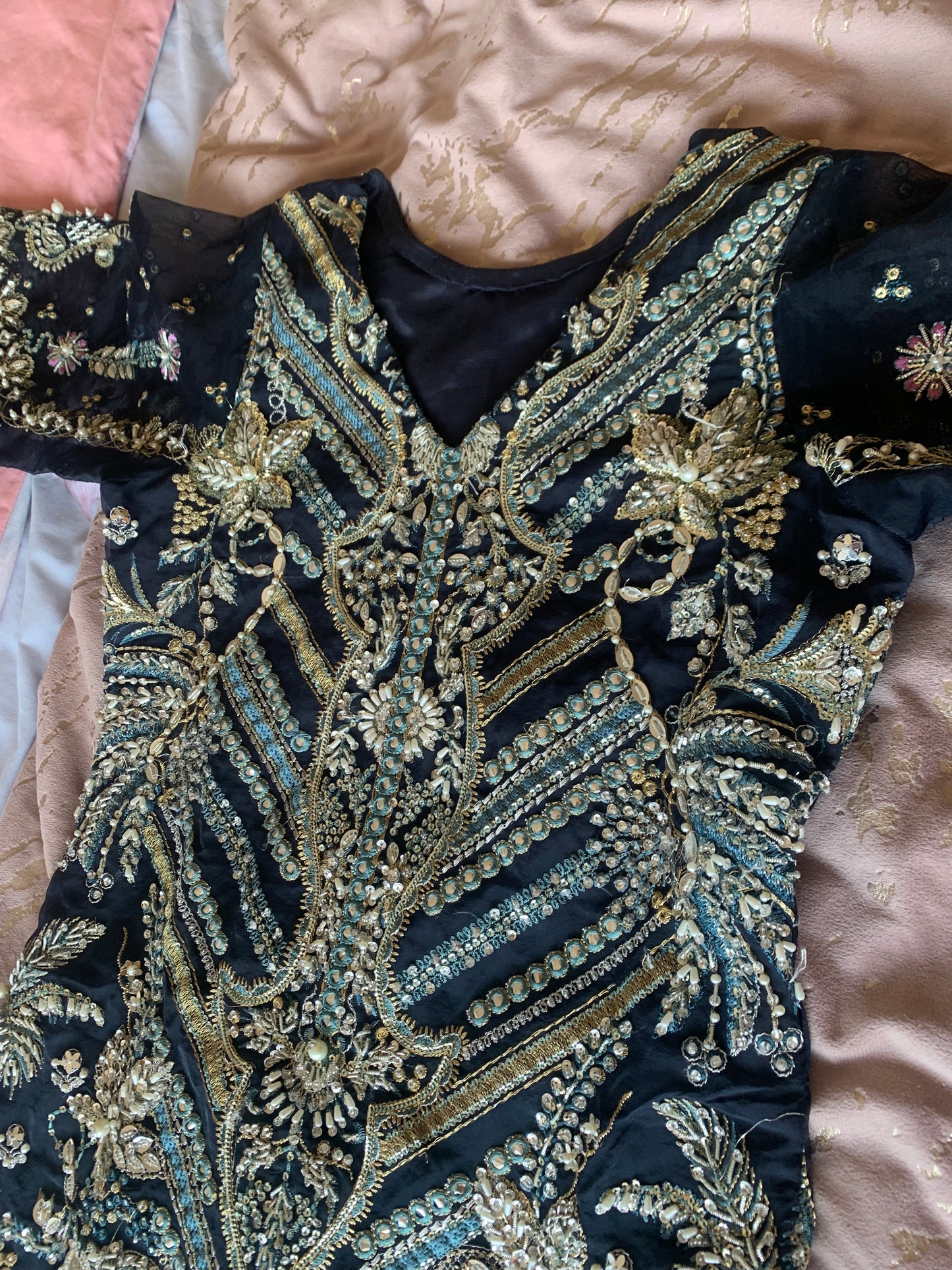 New Elaf navy blue wedding party outfit