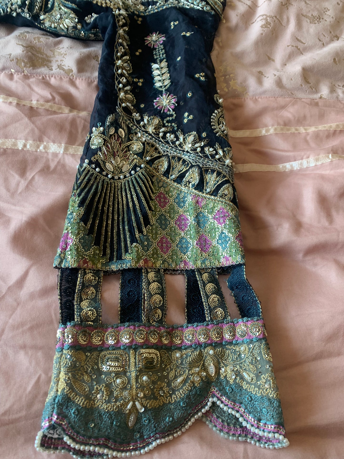 New Elaf navy blue wedding party outfit