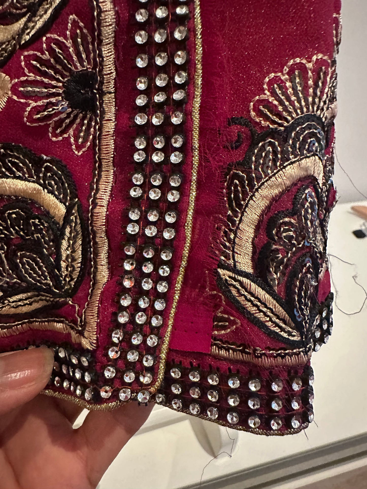 Brand new unstitched sari