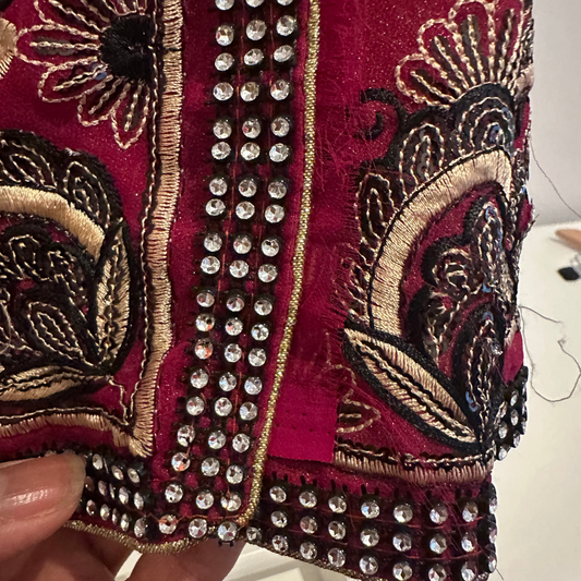 Brand new unstitched sari