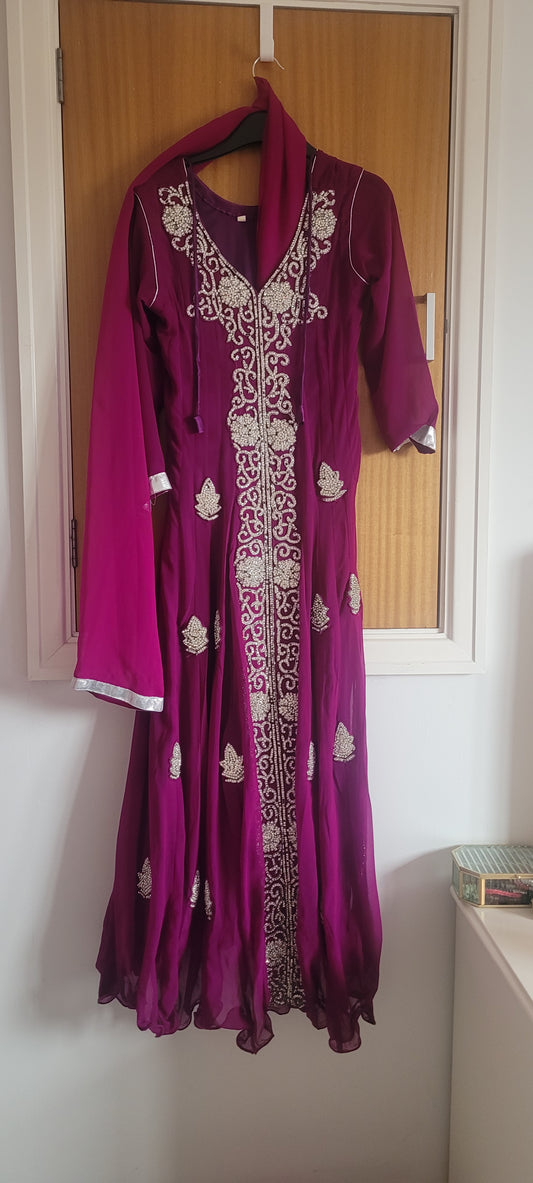 Heavy purple dress