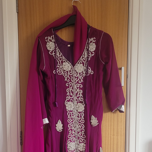 Heavy purple dress