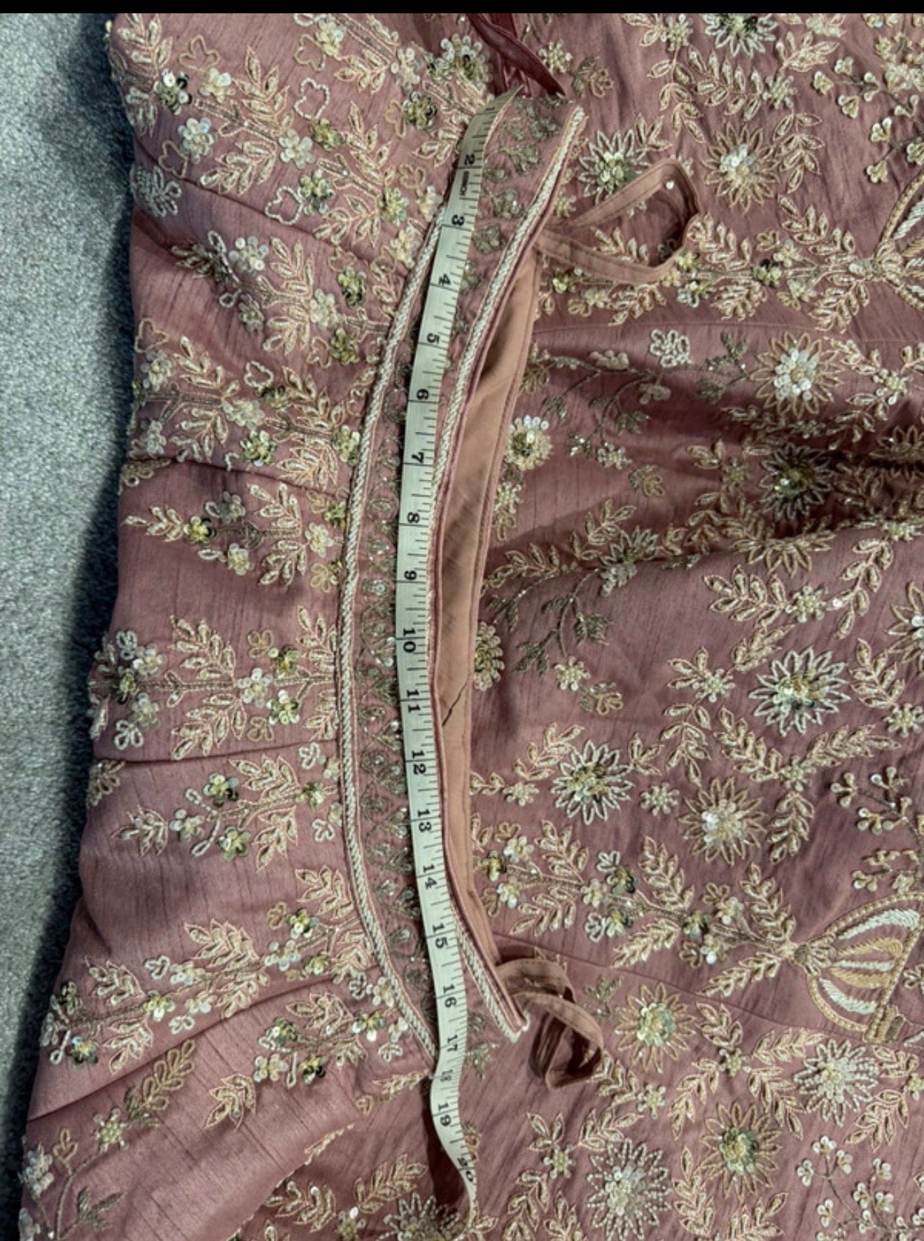 Preloved Asopalav Lehenga Set in Dusty Rose/Blush Pink