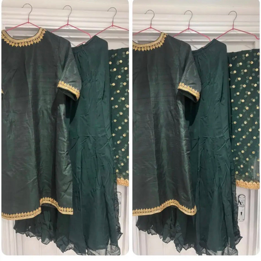 Preloved emerald green sharara