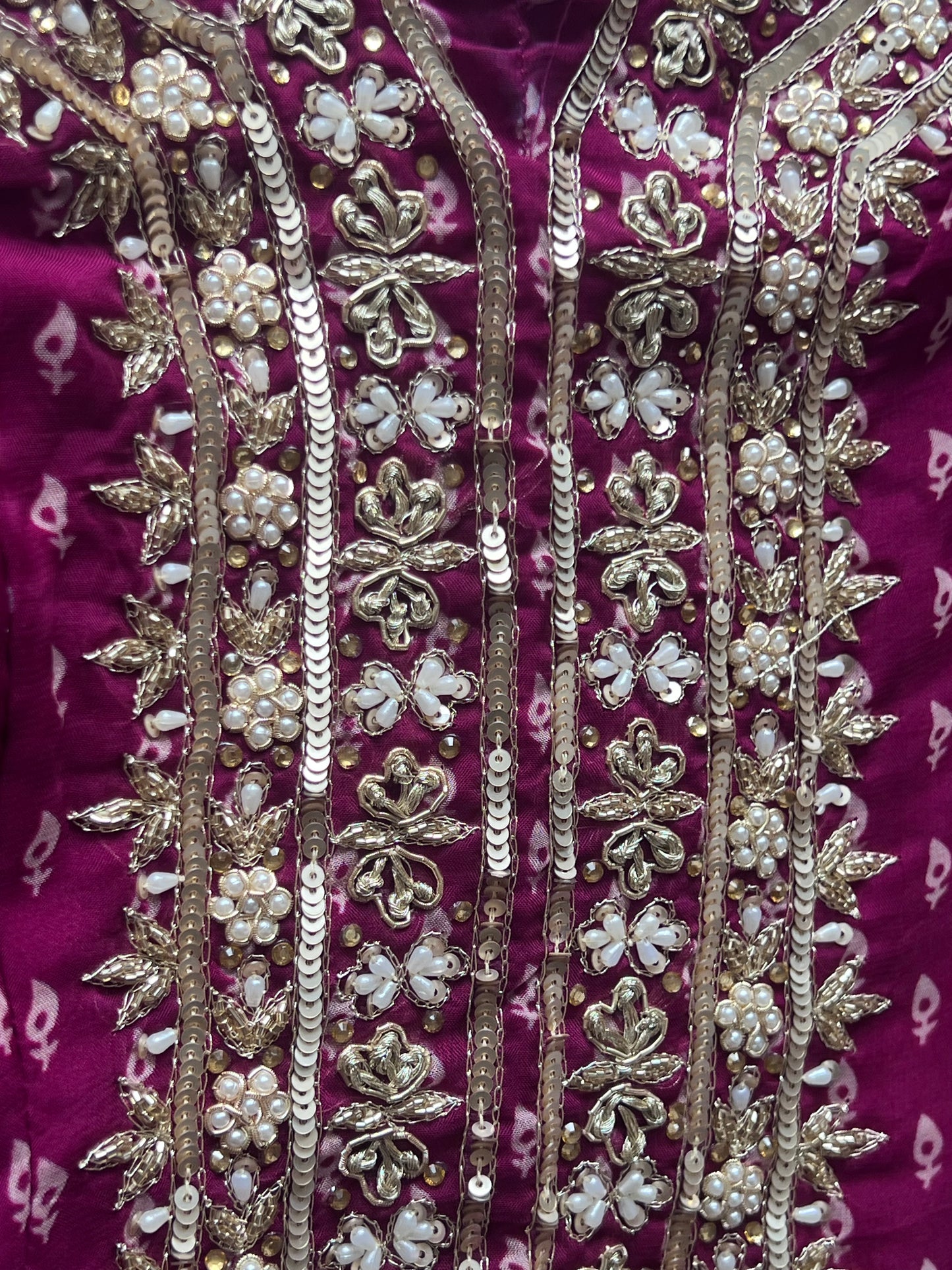 Magenta Embellished Suit – Brand New / Never Worn