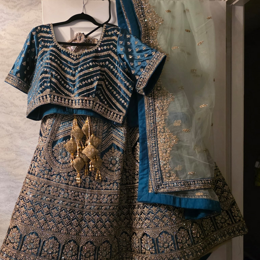 Preloved blue lehenga