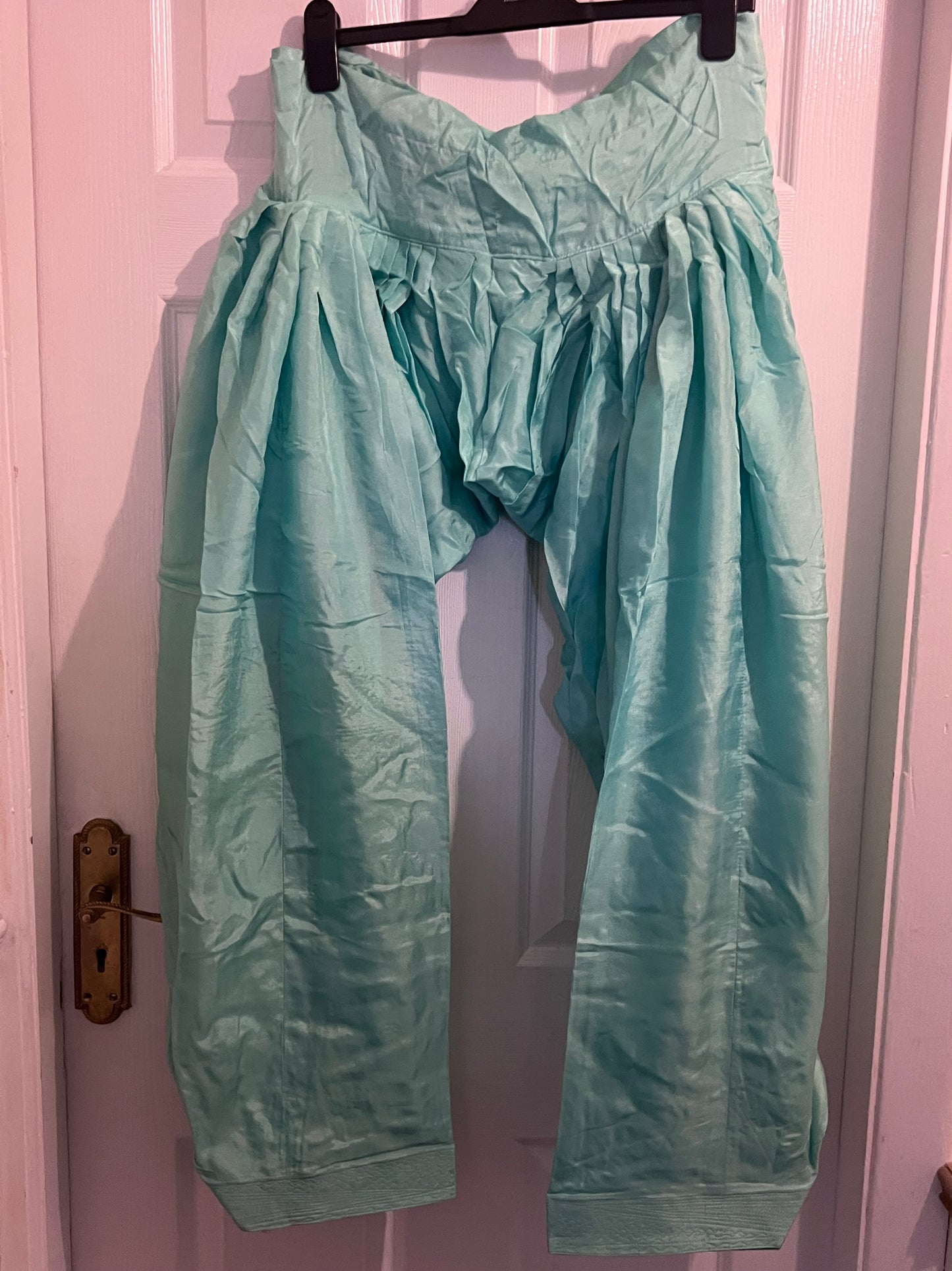 Mint Brocade Silk Salwaar Suit – Never Worn