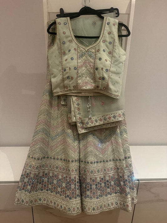 Mint Lehenga