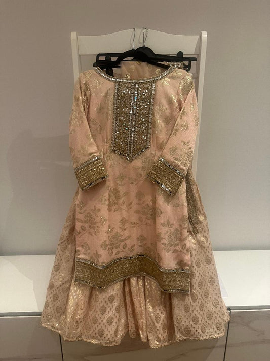 Peach Lehenga